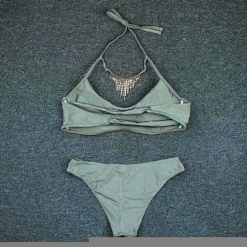 Plus Size Sexy Bikini 2020 Push Up Bikini Set Pink Swimwear Women Micro Swimsuit Female Bandage Biquini Beach Party Two-Piece XL