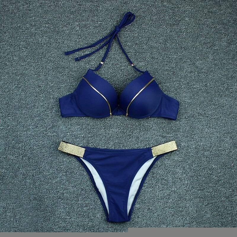 Plus Size Sexy Bikini 2020 Push Up Bikini Set Pink Swimwear Women Micro Swimsuit Female Bandage Biquini Beach Party Two-Piece XL Plus Size Sexy Bikini 2020 Push Up Bikini Set Pink Swimwear Women Micro Swimsuit Female Bandage Biquini Beach Party Two-Piece XL