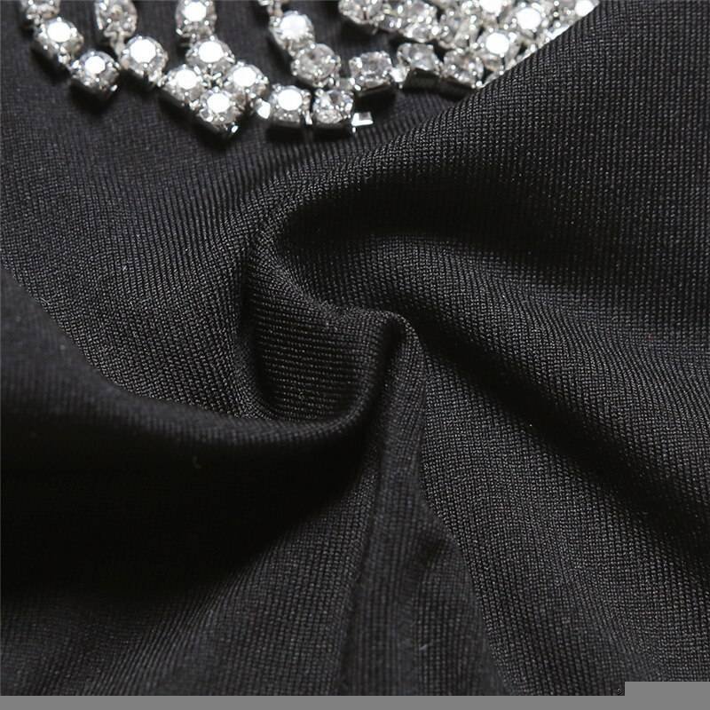 Black Glitter Rhinestones Triangle Swimsuits Lace Up Thong Bikinis Sexy Women Tight Bathing Suit Two Piece Beachwear Fashion