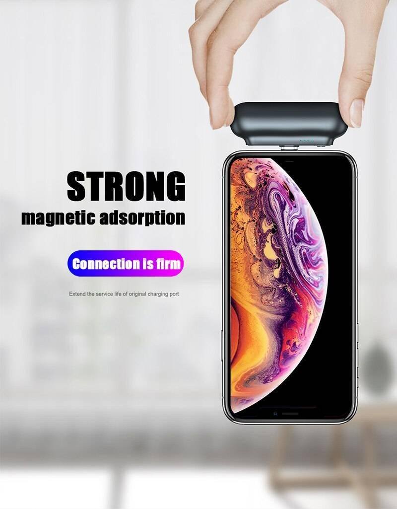 Garas Mini Magnetic Charger Power Bank Micro USB Type C 2600mAh Portable Battery Charger for 3 in1 Mobile phone Charger Magetic