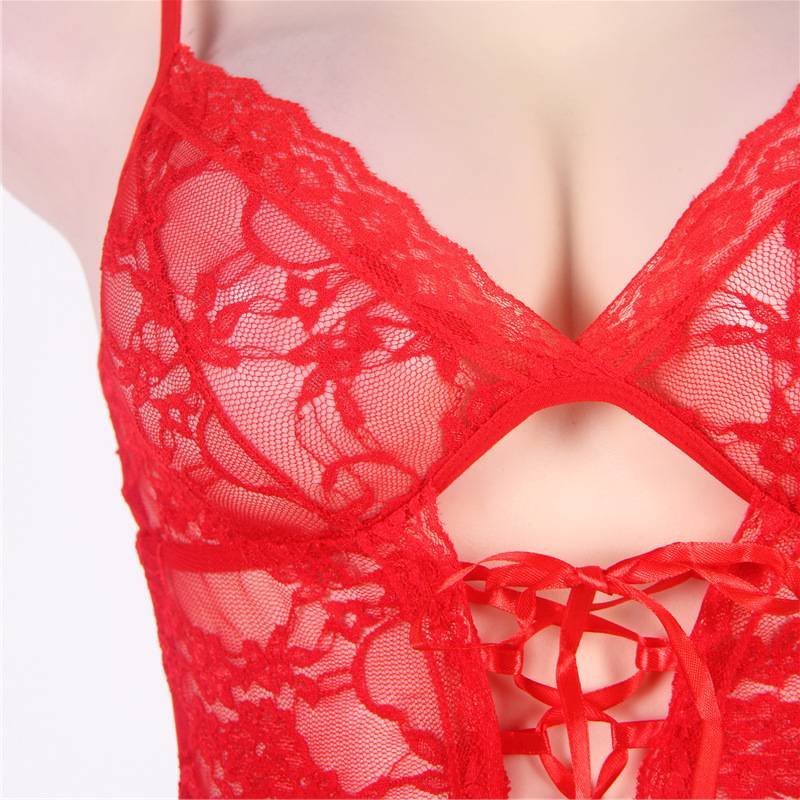 High Quality Night Lady Sexy Lingerie Hot Erotic Lenceria Transparent Conjoined Dress Suit Sex ToysLeotard Intimates Big Size