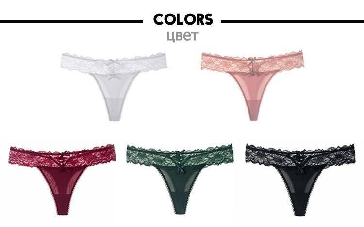 TERMEZY Women Sexy Lace Panties Low-waist Underwear Thong Female G String Breathable Lingerie Temptation Embroidery Intimates