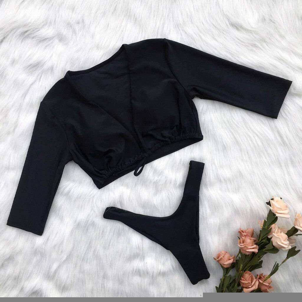 KLV Sexy Bikini 2019 Women Swimsuit Beachwear Push up Two piece Bathing Suit Bikini Swimwear Women Banthing Suit Bathers