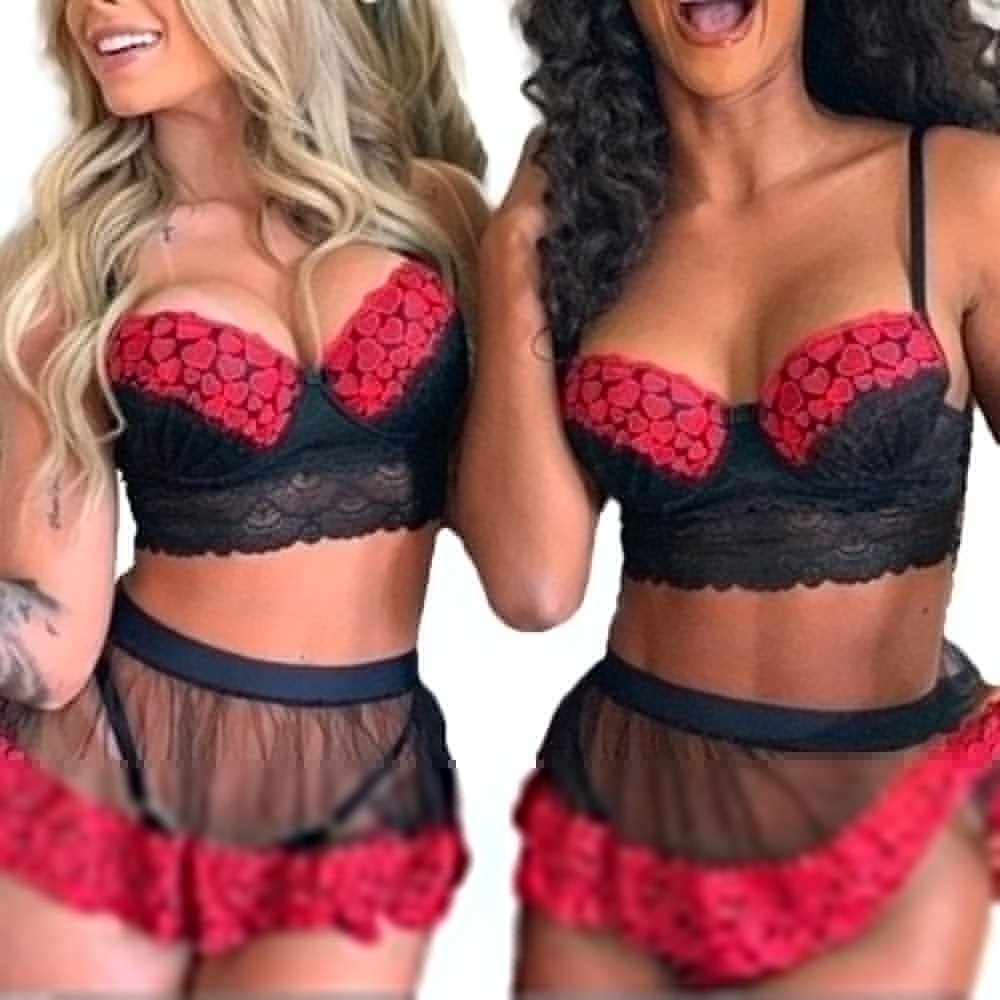 New Hot Women Ladies 3pcs Sexy Lingerie Lace Babydoll Thong Nightwear Sleepwear Dress Set Sexy Teddies Bodysuits New Hot Women Ladies 3pcs Sexy Lingerie Lace Babydoll Thong Nightwear Sleepwear Dress Set Sexy Teddies Bodysuits