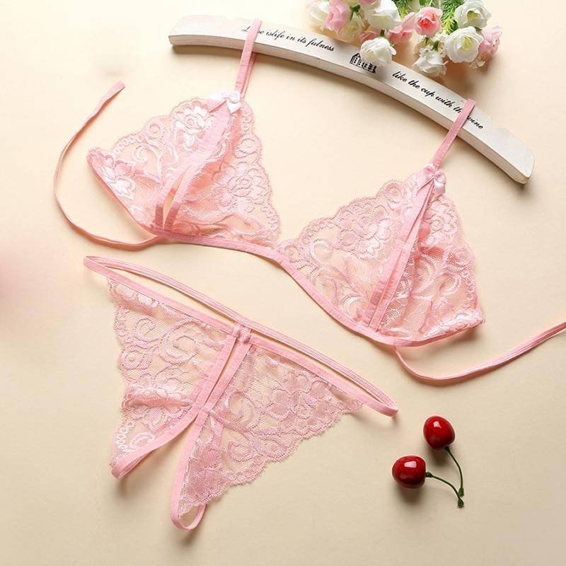 Sexy Teddy Lingerie Porn Women Transparent Lace Babydoll Erotic Underwear Set Temptation Open Bra Crotch Baby Doll Sexy Costumes