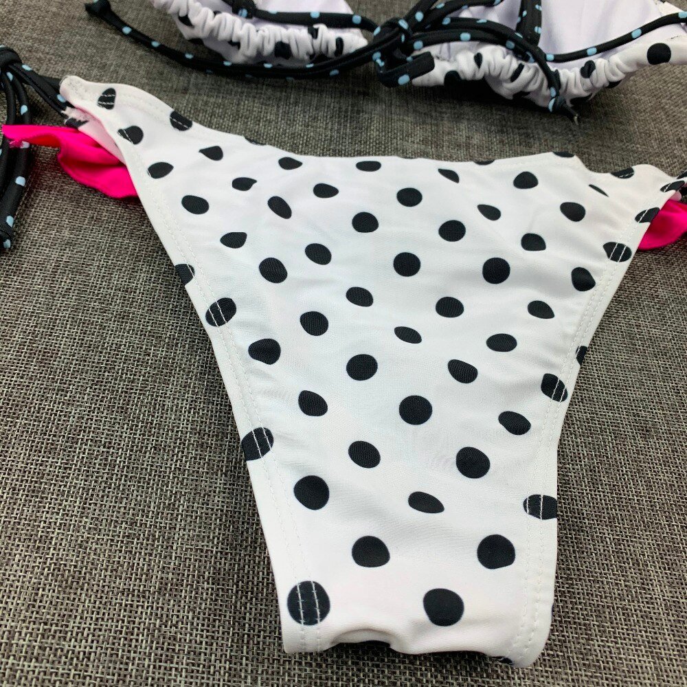 2020 Sexy Bikini Print Floral Ruffled Bikinis Swimwear Women Female Bathing Swimsuit Brazilian Biquini Beach Wear