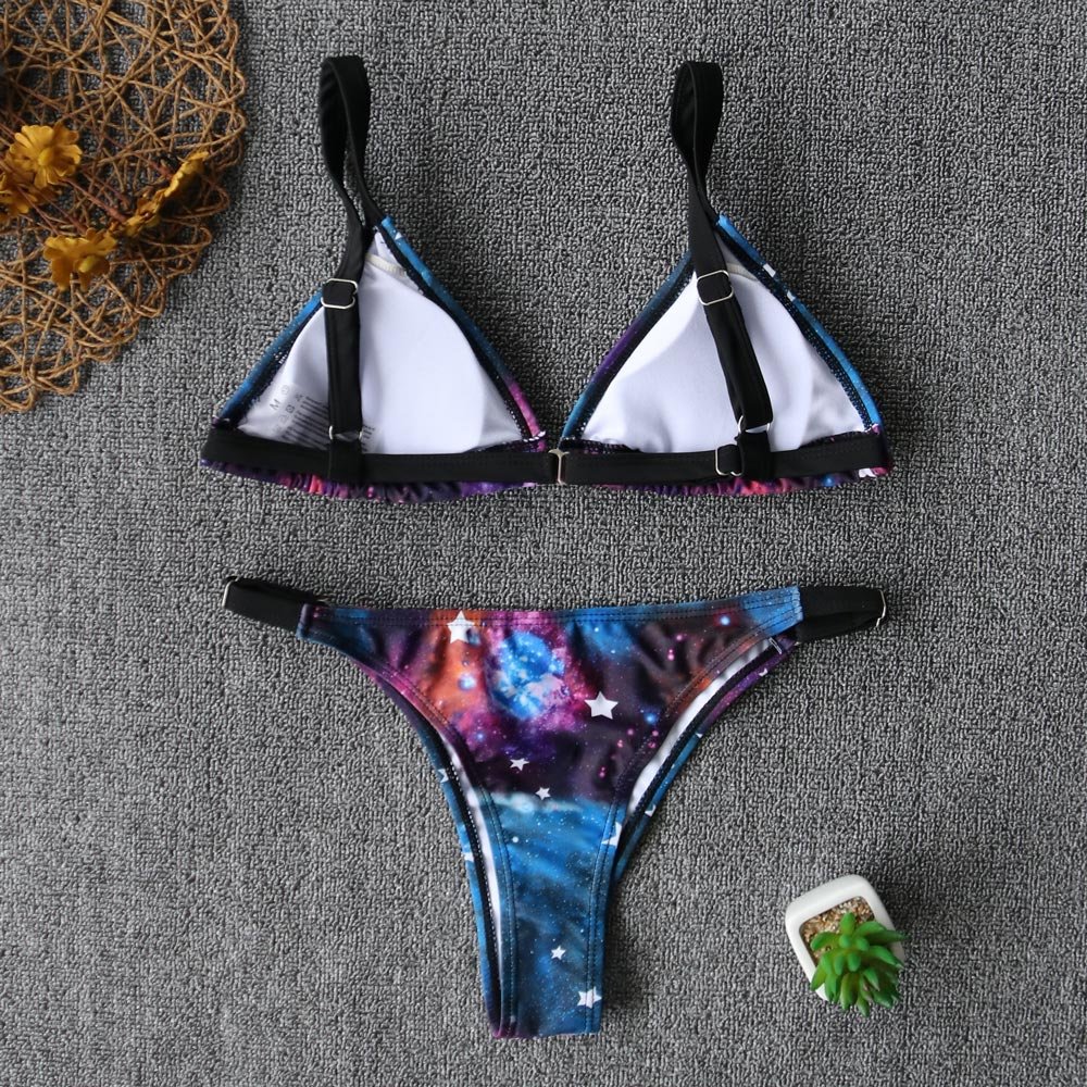 2020 Sexy Bikini Print Floral Ruffled Bikinis Swimwear Women Female Bathing Swimsuit Brazilian Biquini Beach Wear