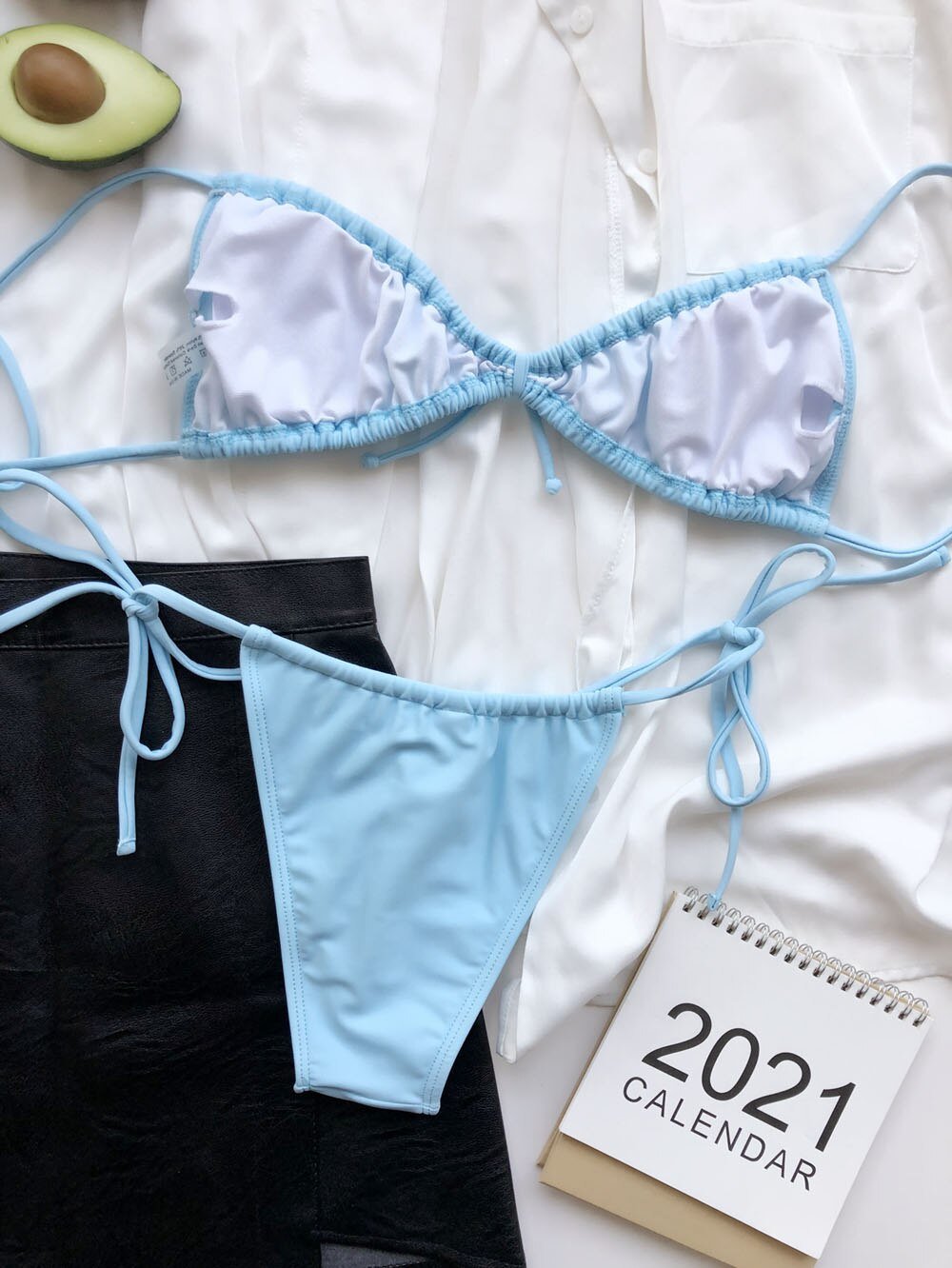 2021 Sexy Yellow Dinosaur Print Swimsuit Women bathers Bandeau Bikinis Woman Push up Swimwear Sport Swimming bathing suit Lovely