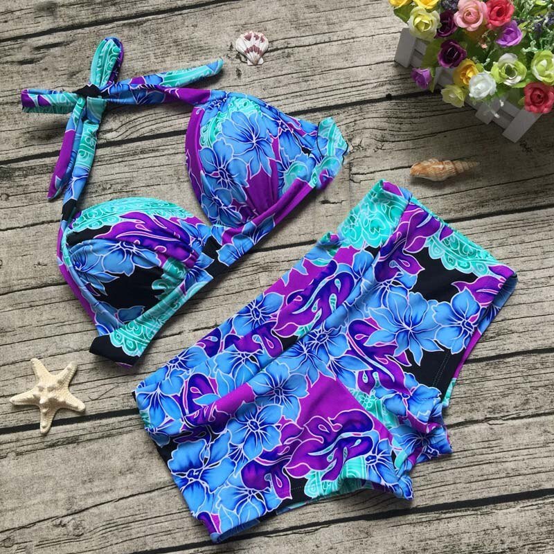 2020 Sexy Long Sleeve Bikinis Women Swimsuit Green Leaves Print Bathing Suits Beachwear Brazilian Bikini Set Biquini Female