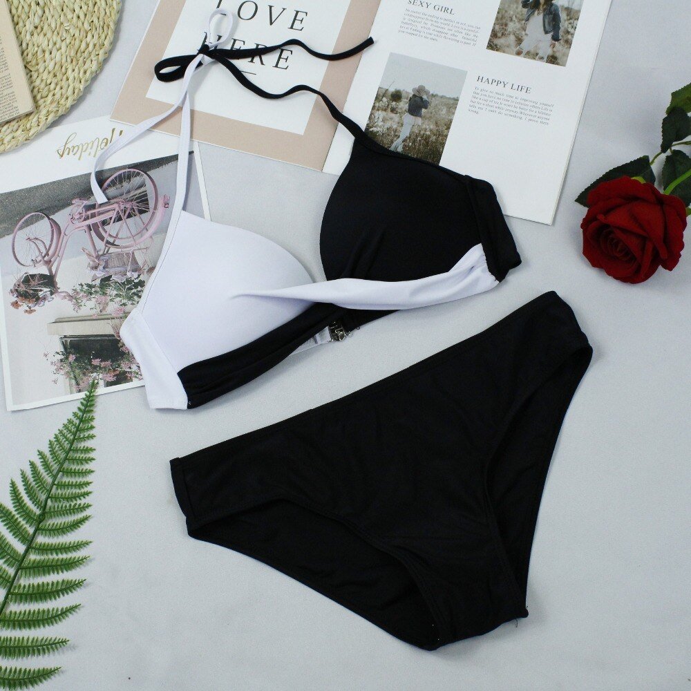 2020 Sexy Long Sleeve Bikinis Women Swimsuit Green Leaves Print Bathing Suits Beachwear Brazilian Bikini Set Biquini Female