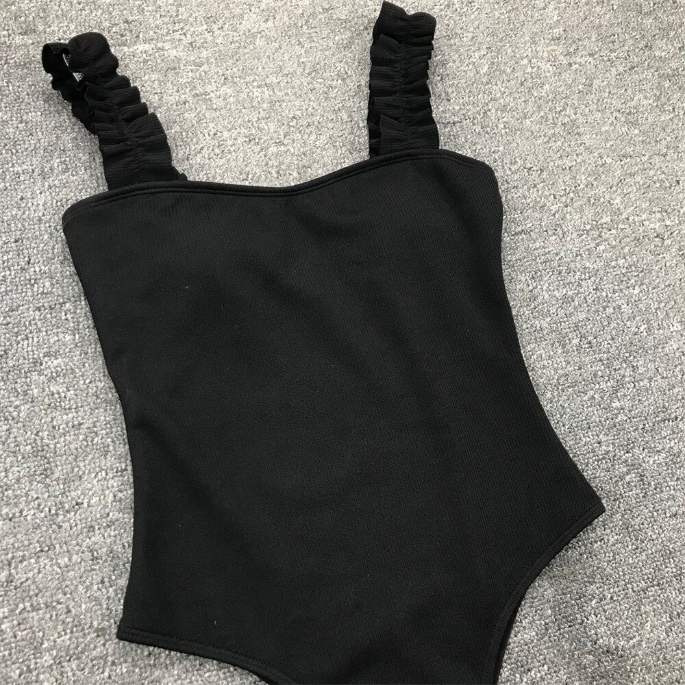 EVISPORTS 2021 New Sexy Female Swimsuit Vintage One Piece Ruffled Push Up Solid Red Swimwear Women Monokini Padded Bathing Suits EVISPORTS 2021 New Sexy Female Swimsuit Vintage One Piece Ruffled Push Up Solid Red Swimwear Women Monokini Padded Bathing Suits