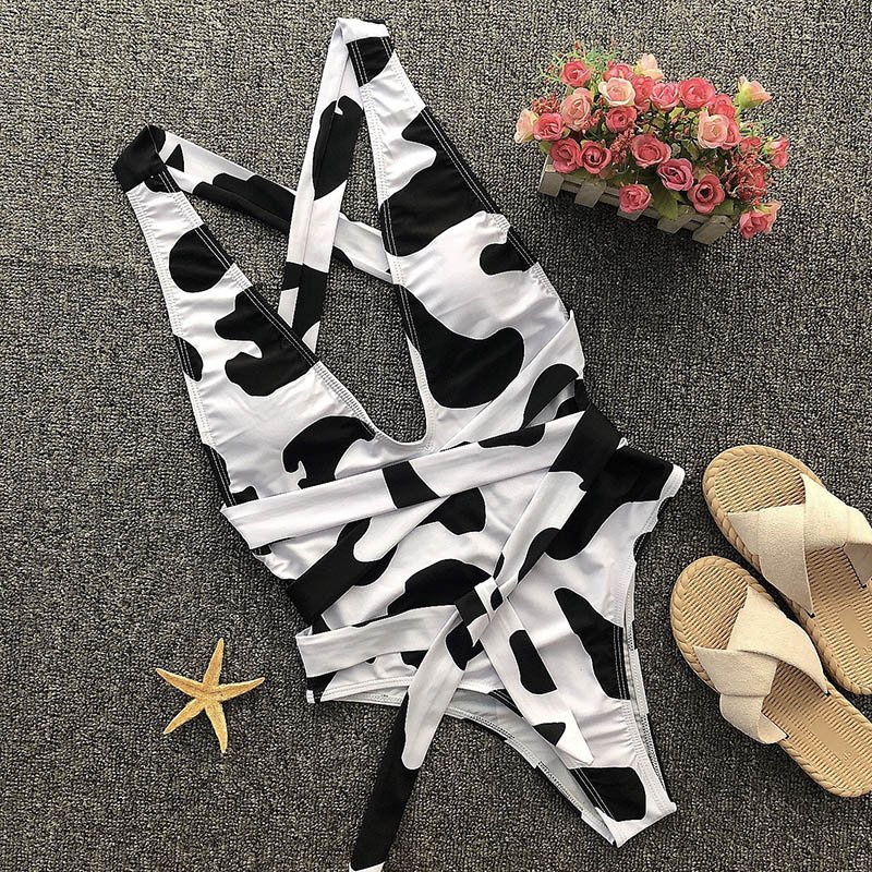INGAGA 2021 Sexy Plunging Swimsuit One Piece High Cut Swimwear Women Cross Bandage Beachwear Summer Backless Bathing Suit Women INGAGA 2021 Sexy Plunging Swimsuit One Piece High Cut Swimwear Women Cross Bandage Beachwear Summer Backless Bathing Suit Women