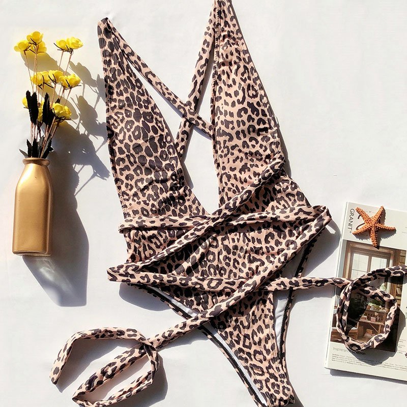 INGAGA 2021 Sexy Plunging Swimsuit One Piece High Cut Swimwear Women Cross Bandage Beachwear Summer Backless Bathing Suit Women INGAGA 2021 Sexy Plunging Swimsuit One Piece High Cut Swimwear Women Cross Bandage Beachwear Summer Backless Bathing Suit Women