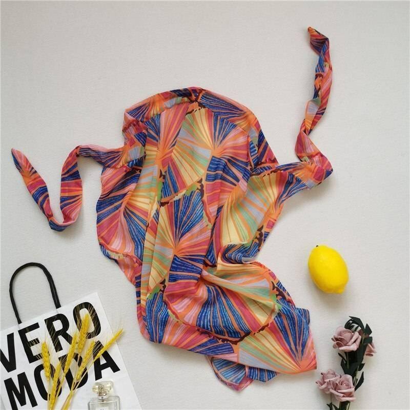 Brazilian print swimsuit women Triangle micro bikini 2021 Long skirt swimwear women String lace up beach wear High cut biquini