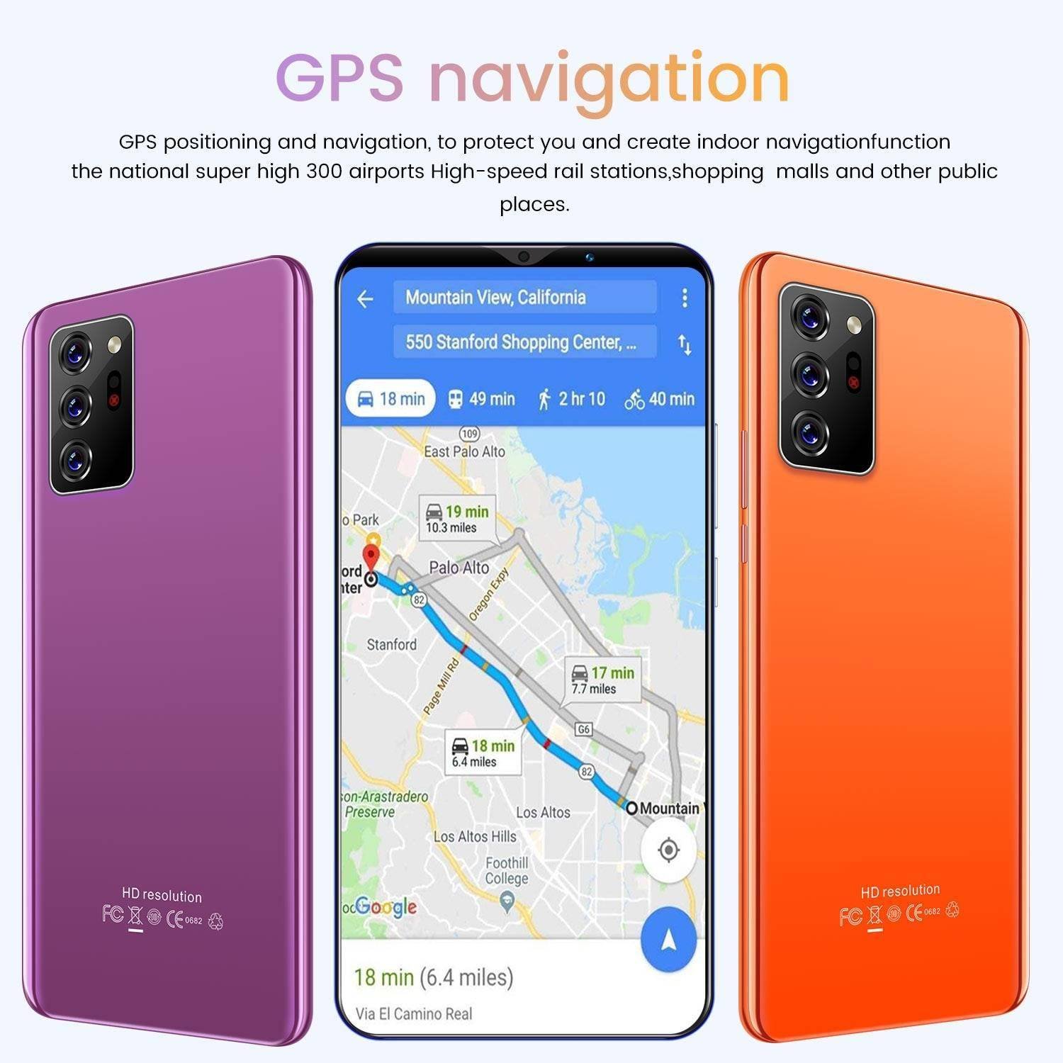 Note30 Plus Cheap Smart Phone 2021 New 4+64GB 13+24MP 1080*2320 Andriod 10 Cellphones 4800mAh Face ID MTK6889 Mobile Phone