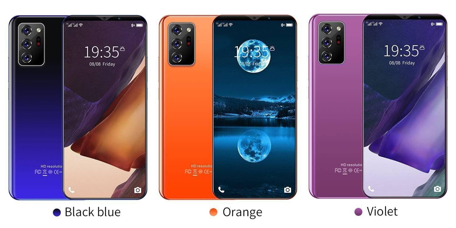 Note30 Plus Cheap Smart Phone 2021 New 4+64GB 13+24MP 1080*2320 Andriod 10 Cellphones 4800mAh Face ID MTK6889 Mobile Phone