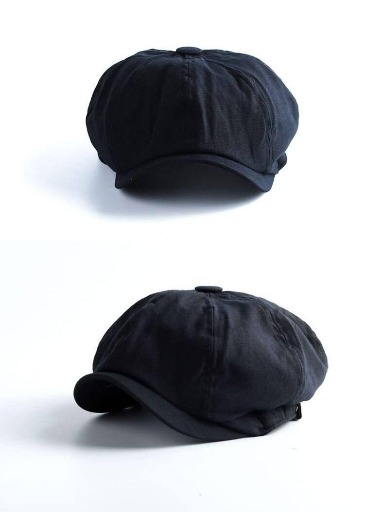 British Style Newsboy Cap Men Cotton Ascot Cap Beckham Khaki Male Spring Summer Vintage Brand New Octagonal Flat Cap