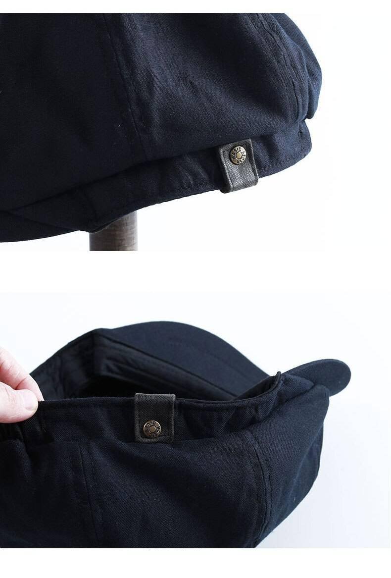 British Style Newsboy Cap Men Cotton Ascot Cap Beckham Khaki Male Spring Summer Vintage Brand New Octagonal Flat Cap