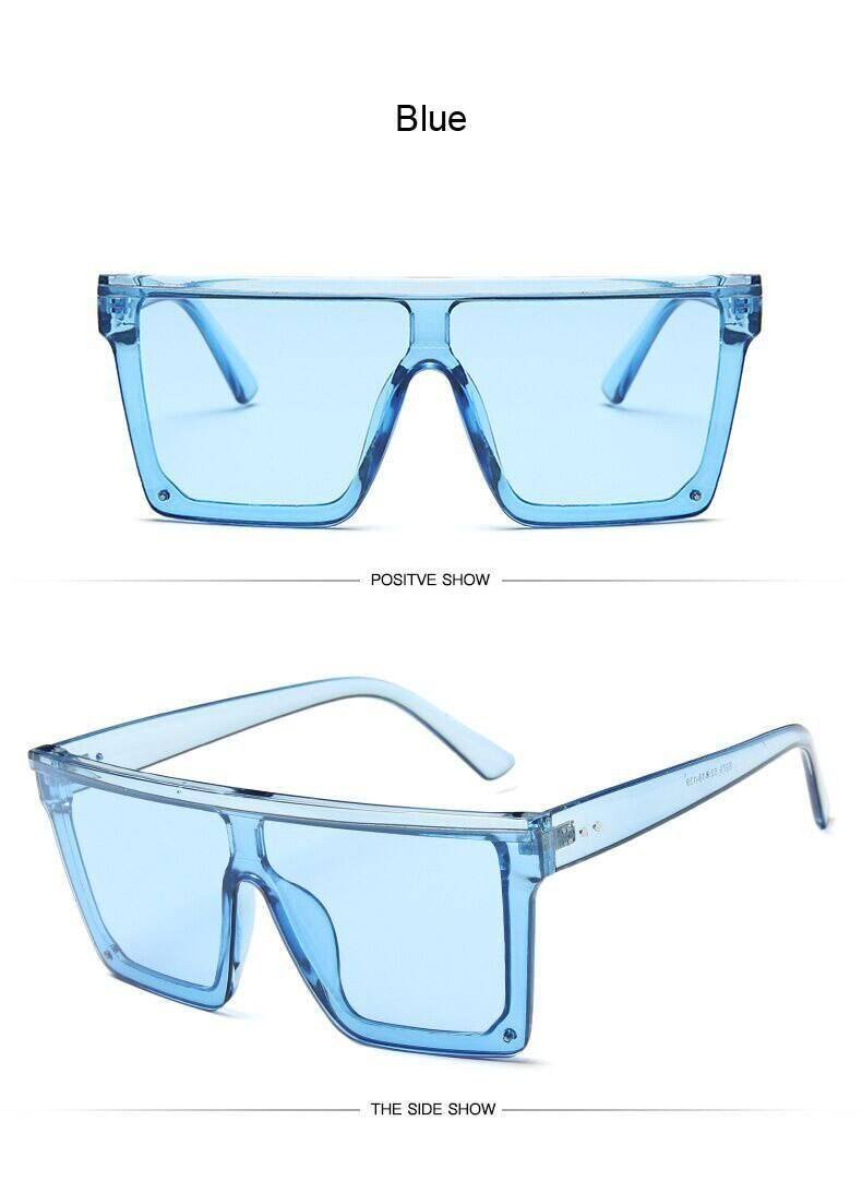 New Black Square Sunglasses Women Big Frame Fashion Retro Mirror Sun Glasses Female Brand Vintage Lady Lunette De Soleil Femme