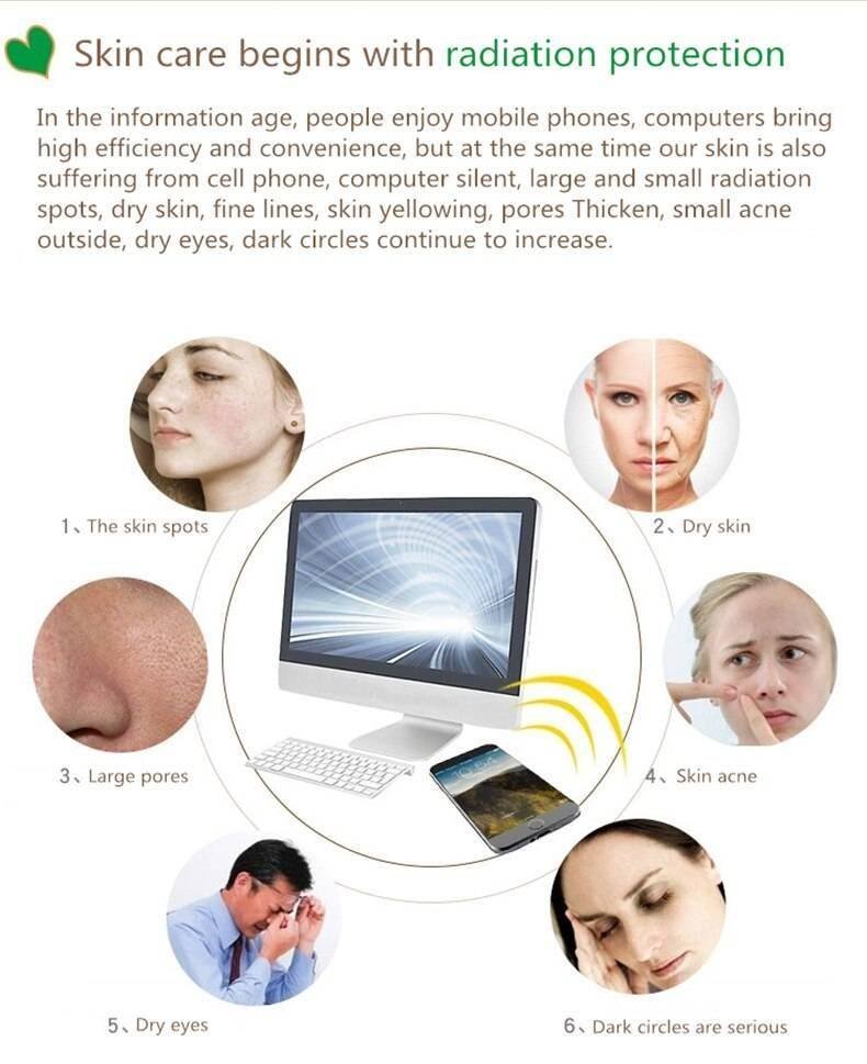 New electromagnetic radiation protective head cover mobile phone, computer, TV, WIFI EMF shielding 100% Silver fiber head hood